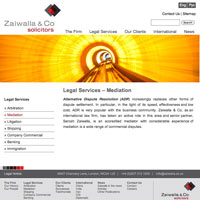 Law firm WordPress web development project