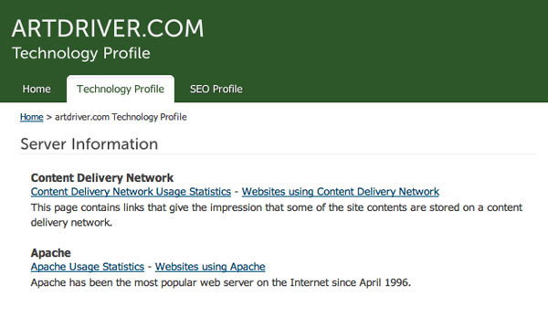 Built With - online tool for finding out the technology behind a given website Built With - online tool for finding out the technology behind a given website