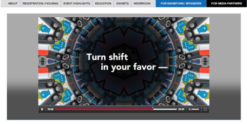 One of the best uses of Grey as a focus color is the 2012 video design for the NAB Show