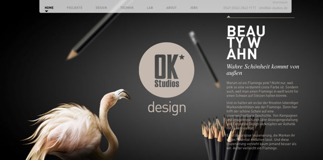 OK Studios Parallax Scrolling Web Design